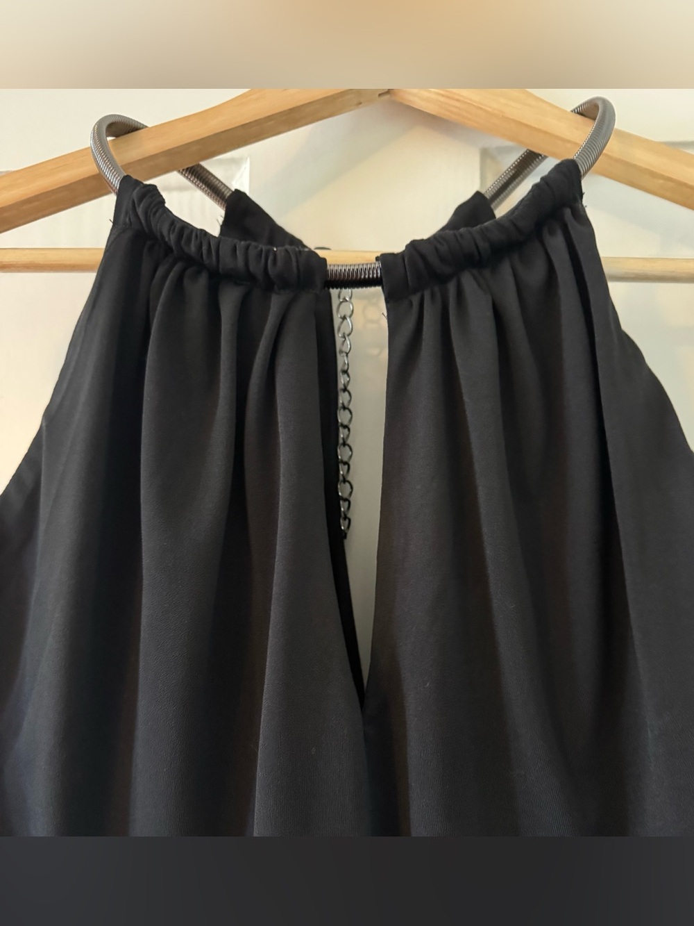 Pleated Ombre Maxi Dress in Teal and Black - Picture 3 of 8